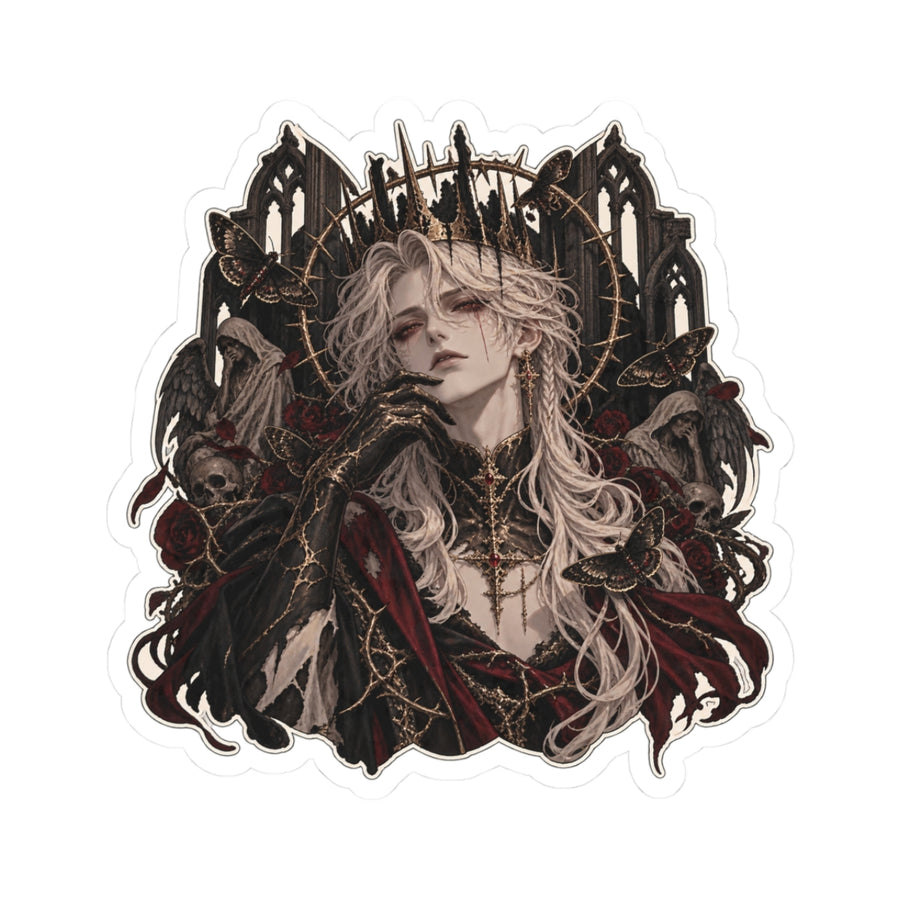 Hollow Crown — 3 × 3 in Kiss-Cut Sticker