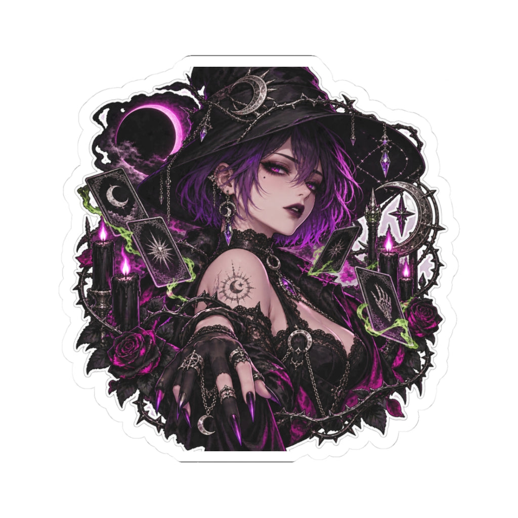 Velvet Hex — 3 × 3 in Kiss-Cut Sticker