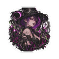 Velvet Hex — 3 × 3 in Kiss-Cut Sticker