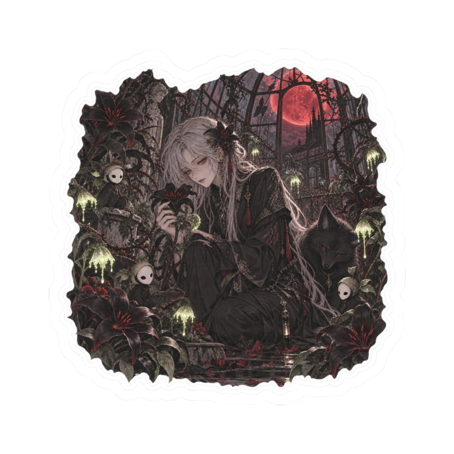 Midnight Garden — 3 × 3 in Kiss-Cut Sticker